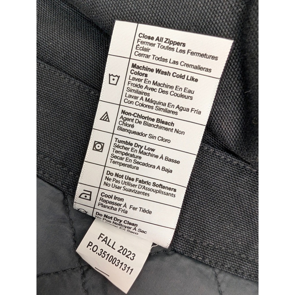Carhartt Washed Duck Insulated Bib Overalls Women's XXL Tall Black OR4031-W NWT - Picture 15 of 16